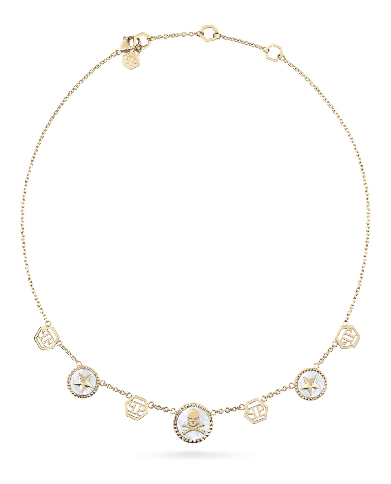 Женское колье на кабельной цепочке с мини-логотипом Philipp Plein Womens Plein 33190₽