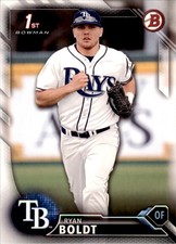 2016 Bowman Ryan Boldt . Tampa Bay Rays #BD-118