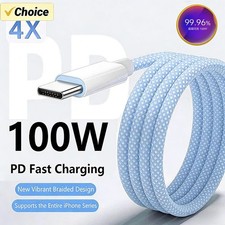 1Pcs 100W Super Fast Charge Colorful Type-C For IPhone17 Xiaomi17 Samsung Huawei