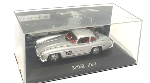Mercedes-Benz 300 SL Papillon W198 1954 Sportwagen 1:43 Ixo Altaya Grau Silber-image