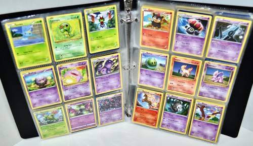 Used Pokemon Trading Random Card Game LOT In Binder