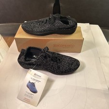 Arcopedico LS Knit Sneaker Shoes Women Size EU 37 US 6.5 Black Lace Up Comfort