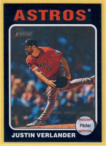 2024 Topps Heritage High Number Justin Verlander Black Border /50 Astros Giants