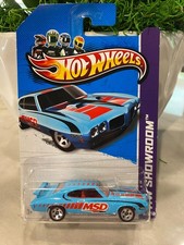 2013 Hot Wheels #246 HW Showroom-Performance '70 PONTIAC GTO JUDGE Aqua w/5Spoke
