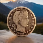 1899 P BARBER QUARTER DOLLAR - US COLLECTIBLE COIN 90% SILVER