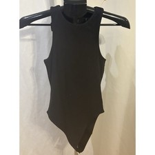 NWT Forever 21 Black Sleeveless Bodysuit size S