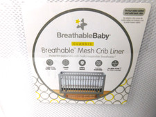 BreathableBaby Breathable Mesh Crib Liner Classic Collection White NEW