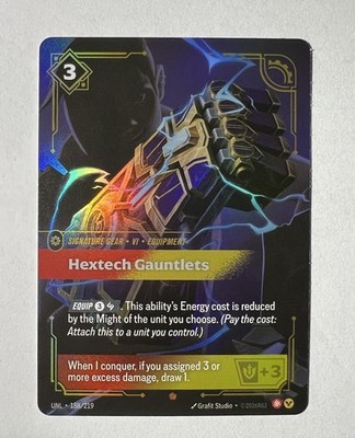 Hextech Gauntlets Foil 188/219 Unleashed Riftbound League of Legends