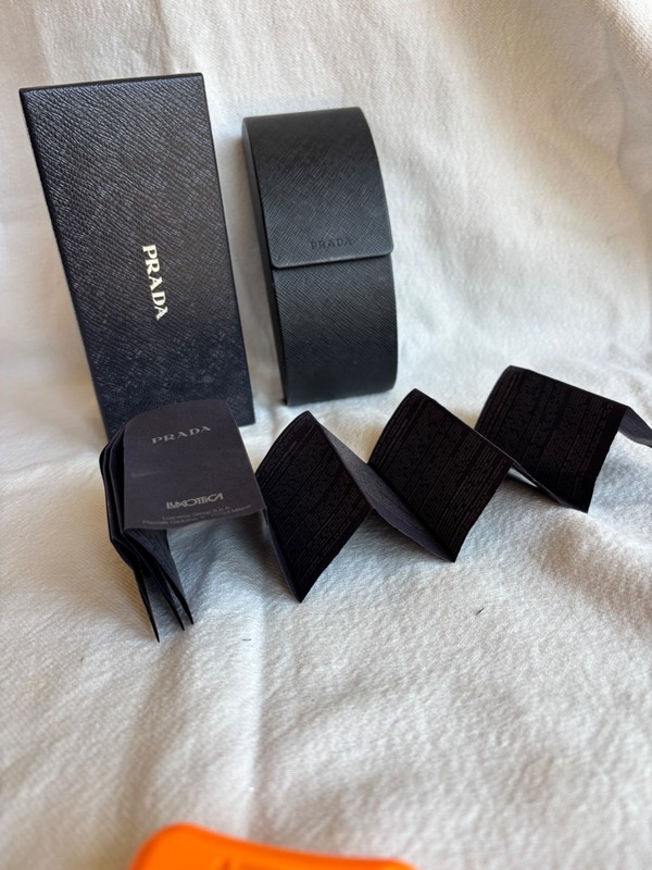 Prada glasses sunglasses case, booklet, original box