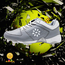 Botines de metal para mujer Ringor Rip-It Diamond Softball Spike gris carbón NUEVOS $100