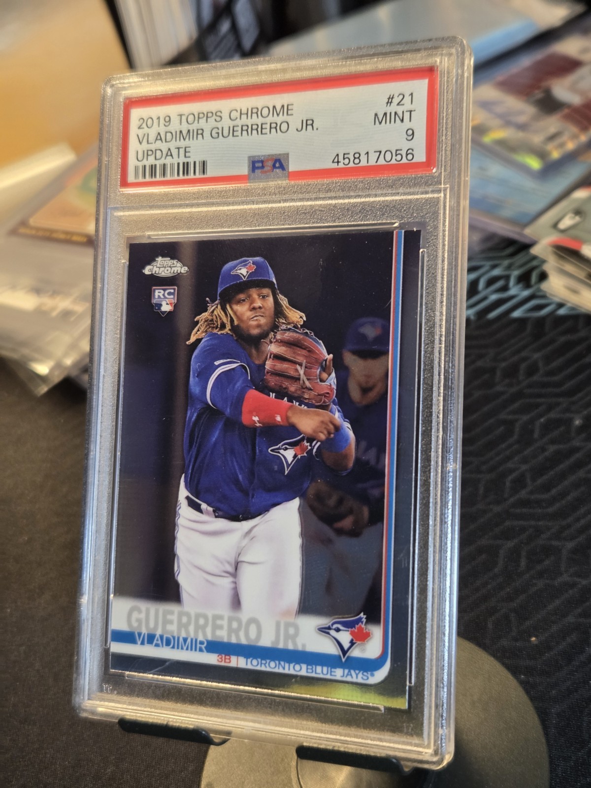2019 Topps Chrome Vladimir Guerrero Jr. Update #21 Rookie Card RC PSA 9 MINT view 2