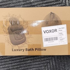 VOXOR BSBS White Bathtub Pillow for Bathroom, Luxury Bath Headrest