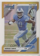 2019 Panini Donruss Press Proof Gold Die-Cut /25 Jarrad Davis #95 b2v