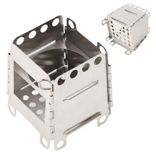 Outdoor Portable Folding Stove Stainless Steel Wood Twigs Branches S0.