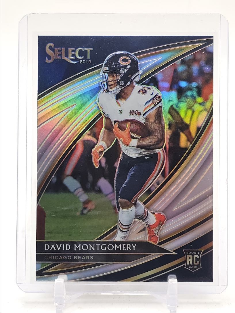 DAVID MONTGOMERY 2019 SELECT FIELD LEVEL ROOKIE SILVER PRIZM BEARS RC Q4925