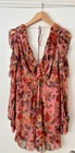 Zimmermann Lovelorn Frill Playsuit Pink Floral Size 3, New Without Tag