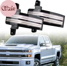 LED Rear Side Mirror Light DRL Amber Sequential Turn Signal Lamp Feature Kit for