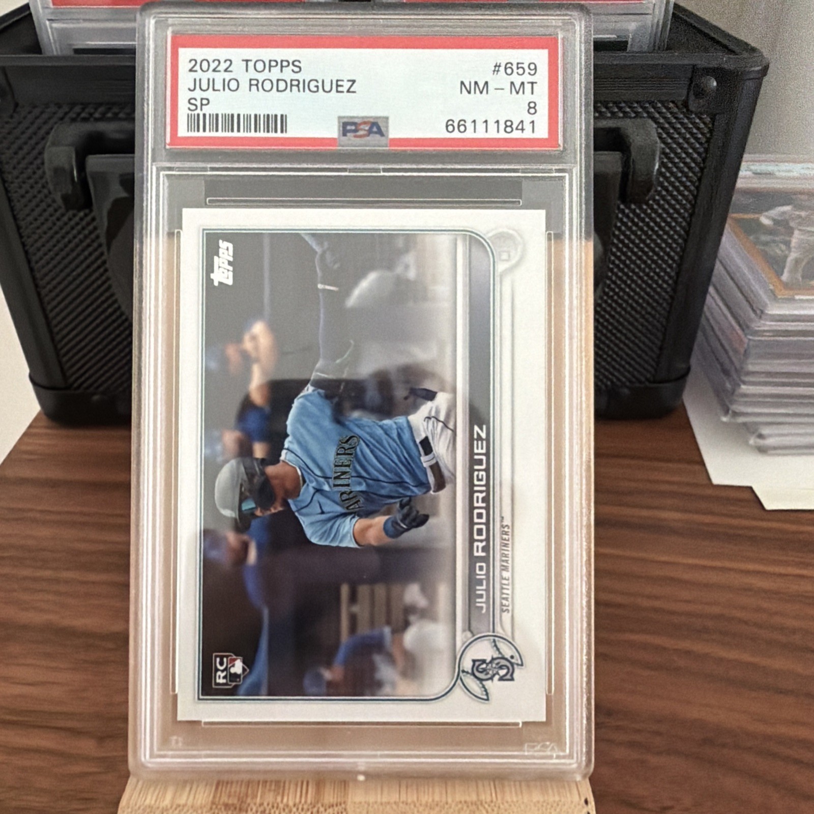 2022 Topps Julio Rodriguez RC SP PSA 8
