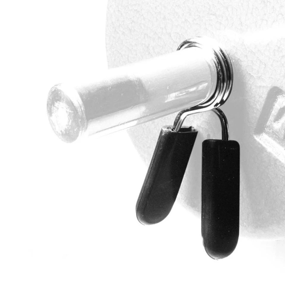 弹簧夹项圈重量哑铃手柄适用于标准1英寸杆一对 — 第 3/4 张图片