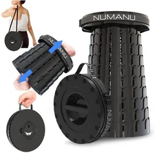 2024 Upgraded XXL Collapsible Stool 19.7" 1000lbs Max Weight Wider & Taller P...