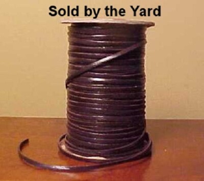 DARK BROWN Kangaroo Leather Lace (Lacing) in 3/32 Inch Width - SOLD BY THE YARD