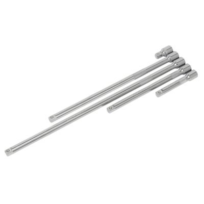 #ad Extension Bar 1 2quot; Sq Dri Set 5pc Chrome Vanadium Deep Knurling Sealey AK6351 GBP 39.99