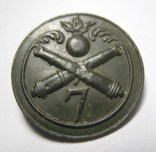 Perfect big button 7 artillery Regiment Napoleon Army original relic 1812