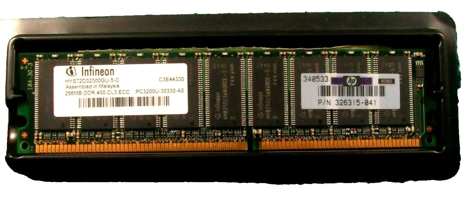 Servidor RAM 256 MB capacidad por módulo 1 módulos