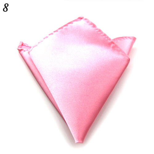 4 pz fazzoletti da uomo fazzoletto colore massiccio abiti in seta Hanky tasca quadrata_A - Foto 20 di 41
