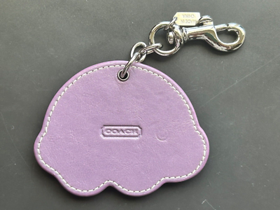 COACH Poppy Op Art Leather Rainbow Bag Charm Key Fob ~ 92545 | eBay