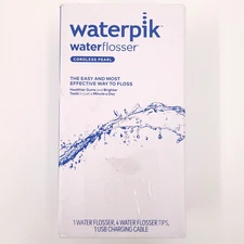 Waterpik Waterflosser Cordless Pearl WF-13W White Portable Teeth Gums Brace