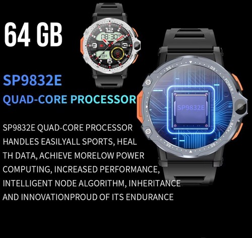4G SMART WATCH 64GB 1.54” Screen Android OS V8.1. 200W+800W HD Dual Camera, GPS - Picture 18 of 26