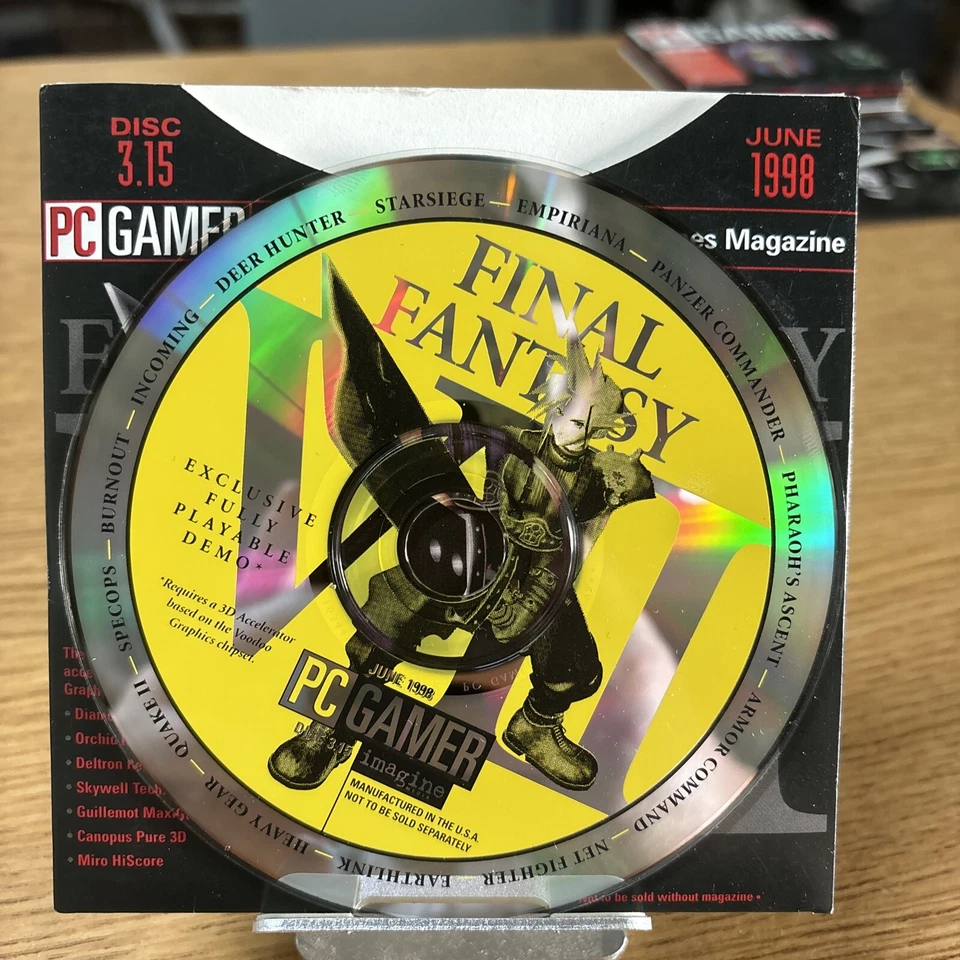 Pc Gamer Demo Disc 1998 Final Fantasy VII - Image 2 of 3
