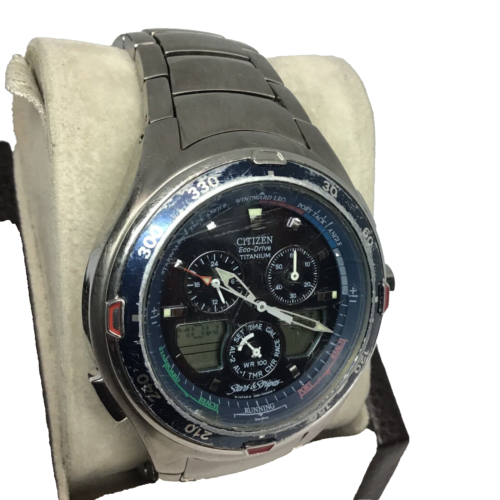 Citizen Eco Drive Titanium Stars &Stripes America's Cup 2003 Watch C660-T000291 - Picture 3 of 14