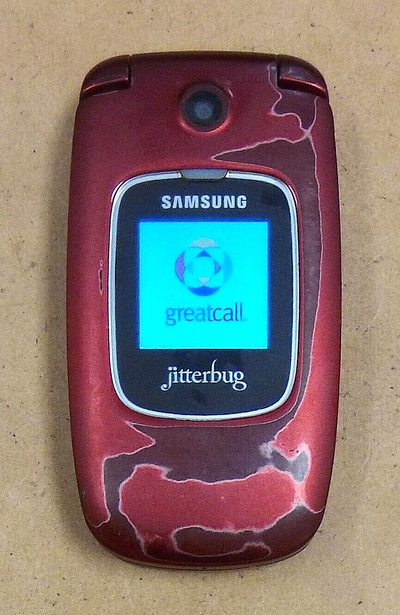 Samsung Jitterbug Plus SCH-R220 - Red ( GreatCall ) Cellular CDMA