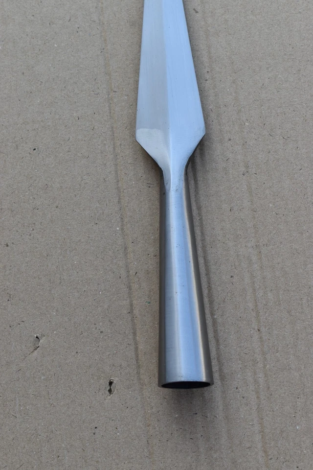 Punta de lanza polaca punta de lanza roma espiga completa vikinga recreación forjada a mano Foto 2 de 4