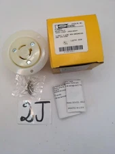 Hubbell 3326C Flanged Twist-Lock Receptacle 20A 3P 3W - New open Box