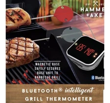 HAMMER + AXE BLUETOOTH INTELLIGENT GRILL THERMOMETER DOWNLOADABLE APP NEW