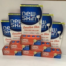 6-Pack NEW-SKIN Sensitive Skin Liquid Bandage Hypoallergenic Bandage EXP DESC