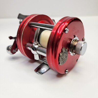 60年代 ABU AMBASSADEUR 5000 #223507 Vintage Abu Ambassadeur No 5000 3-Screw Svangsta Sweden Red