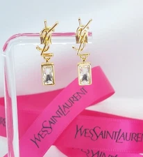 YVES SAINT LAURENT EARRINGS - Box & Ribbon included