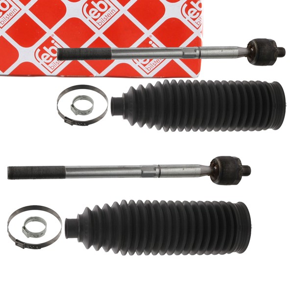 2X Febi Spurstange + Manschette FüR Ford Galaxy S-MAX (WA6) Mondeo 4 MK4 Vorne-image