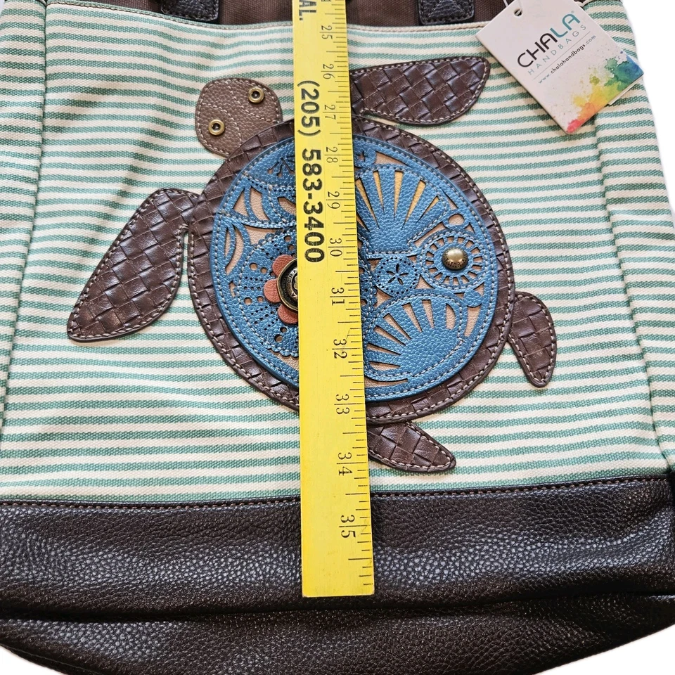 Chala Work Tote Sea Turtle Large Bag Crossbody Purse Convertible New NWT - Image 4 of 4