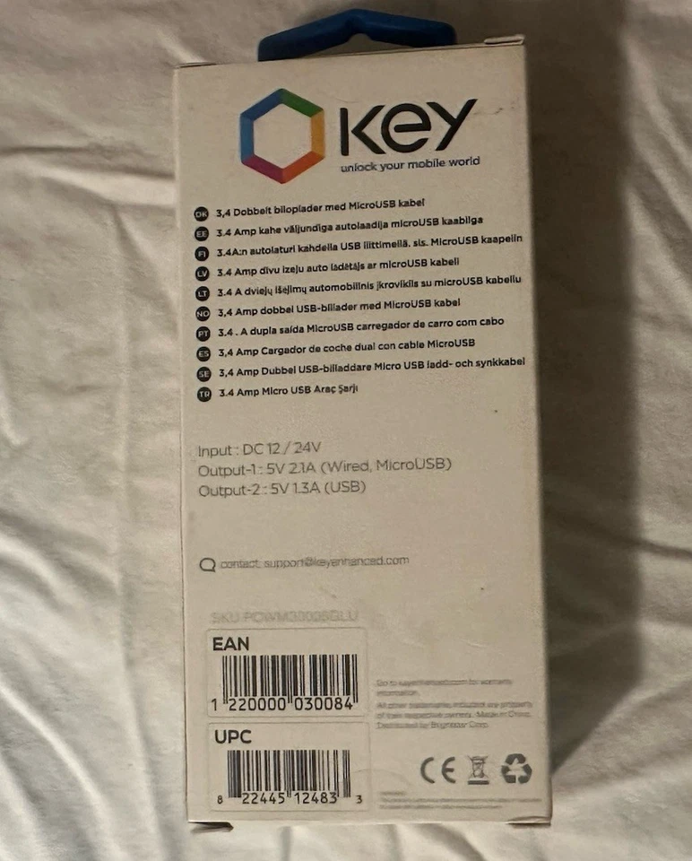 Cargador Coche Doble Llave con Conector Micro USB Foto 2 de 3