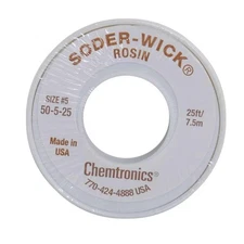 Chemtronics 50-5-25 Soder-Rosin Desoldering Braid 0.145in/3.7mm 25ft