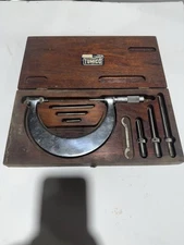 Sherr Tumico M04LN Uni-mic OD Micrometer 1-4 Set Vintage Starrett USA W/ Case