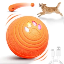 Upgraded Interactive Dog Toys, Motion Activated Automatic Rolling Dog Balls, ...