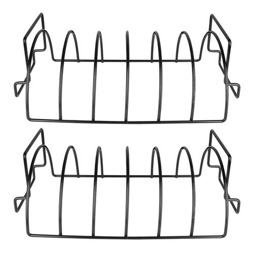 2 Pcs Grillgrill Lamm Chop Rack Baby Strapazierfähiges Grillregal BBQ - Bild 5 von 12
