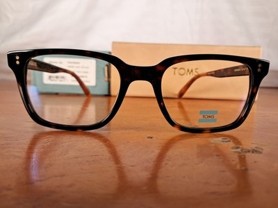 Tom's Brigg 52 Demo Glasses,  New In Box, Dark Tortoise.  52/21/147.
