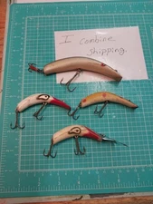 Vintage Wood Lures Lazy Ike And One Other Used